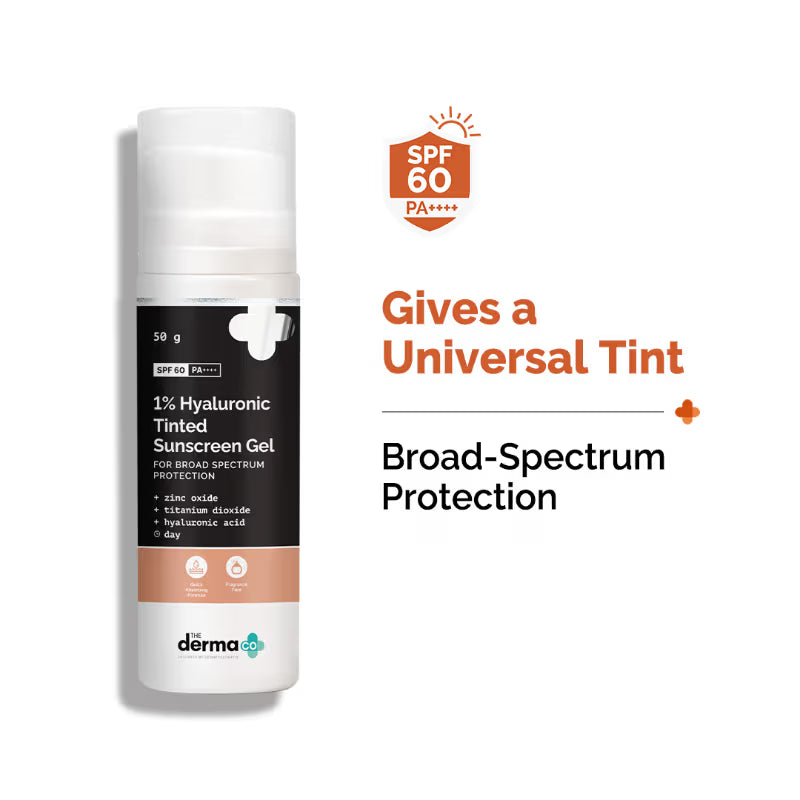 The Derma Co 1% Hyaluronic Tinted Sunscreen