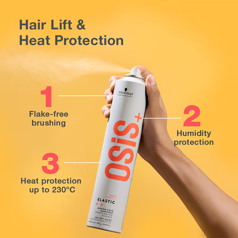 Schwarzkopf Professional Osis+ Elastic Anti Humidity Medium Hold Vegan Hair Spray