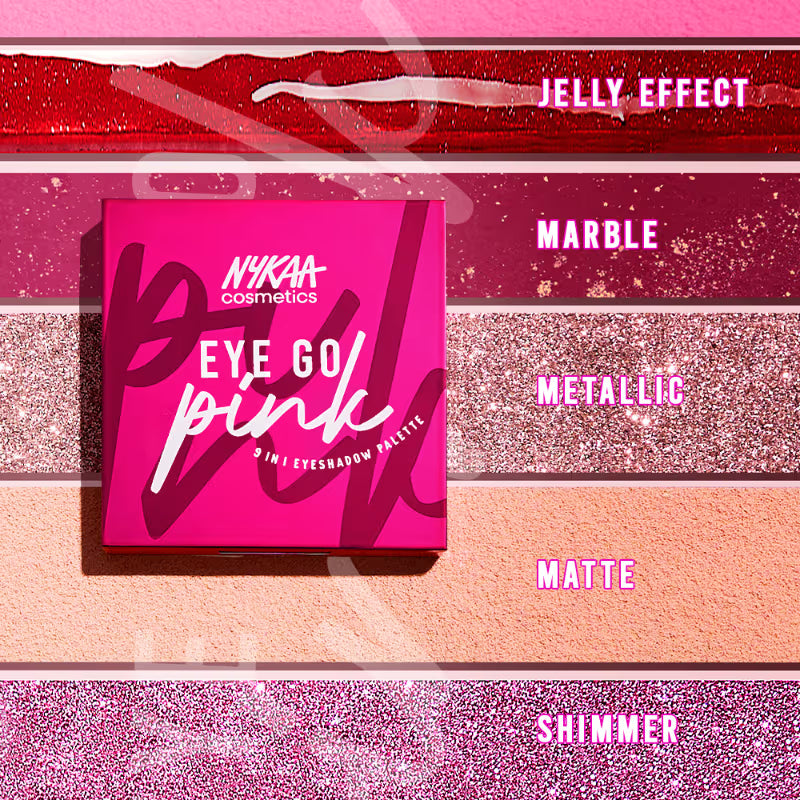 Nykaa Cosmetics Eye Go Pink 9 in 1 Highly Blendable Eyeshadow Palette