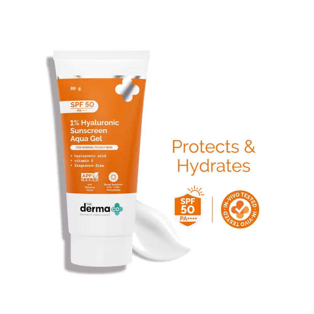 The Derma Co 1% Hyaluronic Sunscreen SPF 50 PA++++