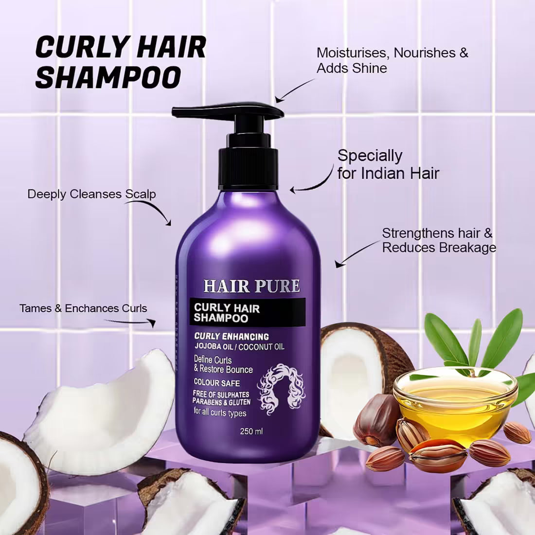 HAIR PURE Curly Hair Shampoo