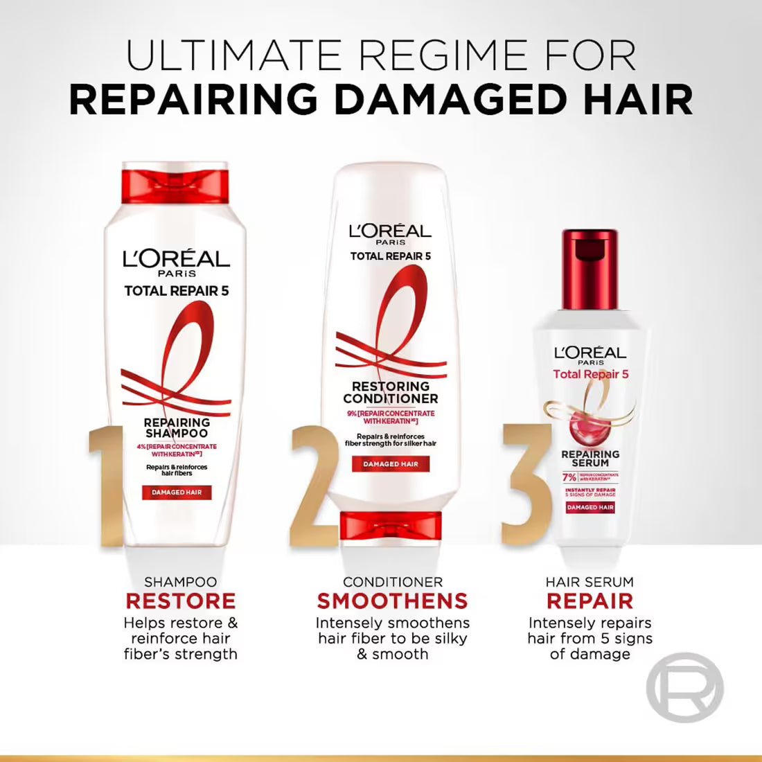 L'Oreal Paris Total Repair 5 Restoring Conditioner with Keratin
